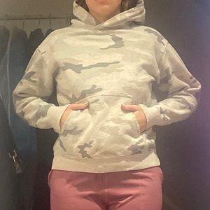 TNA hoodie in size small army print